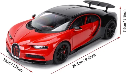 Miniatura 5 de HTLNUZD Bburag 1/18 Sport Alloy Racing Car para Bugatti Chiron Die Casting Classic Car Model Collection Gift
