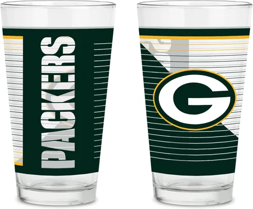 Miniatura 24 de Rico Industries NFL Football Main - Juego de 2 vasos clásicos de 16 onzas con logotipo impreso digitalmente, apto para lavavajillas NFL Football