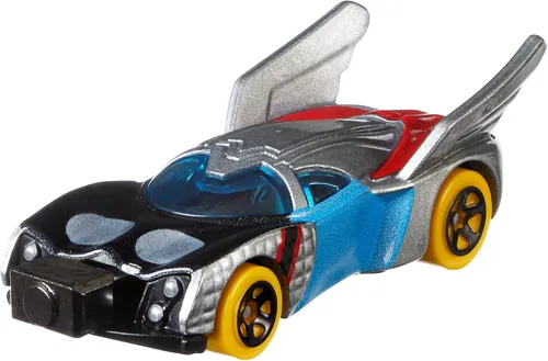 Miniatura 2 de Hot Wheels Marvel Thor - Coche de personajes de Marvel, vehículo fundido a presión a escala 1/64, multicolor, 3 pulgadas