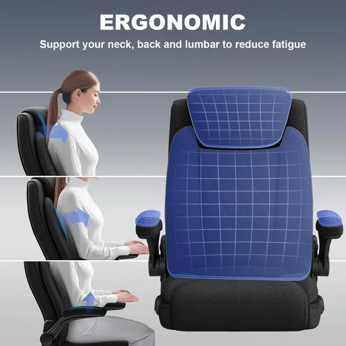 Miniatura 5 de ralex-chair Silla de Oficina Grande y Alta - Silla de Oficina Resistente de 500 lb para Hombre Grande, Silla de Escritorio de Oficina Ejecutiva