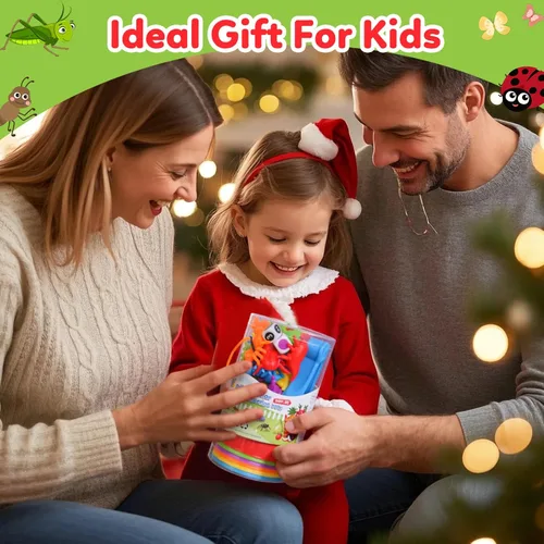 Miniatura 7 de Juguetes a juego de contar insectos con cuencos de clasificación y juegos dados Montessori actividades educativas preescolares Aprendizaje