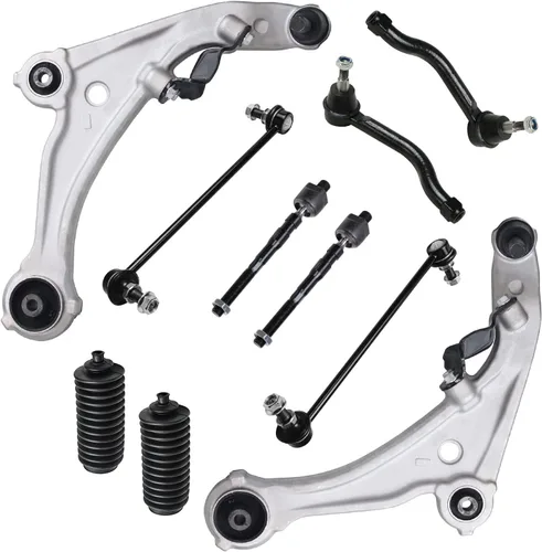 Miniatura 56 de Detroit Axle - Kit de suspensión frontal de 10 piezas para Jeep 2002-2004 Liberty, 2 brazos de control superiores con rótula 2 rótulas inferiores, 4
