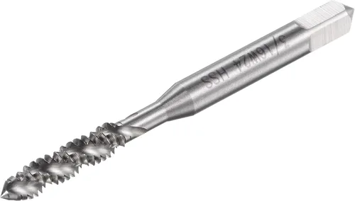 Miniatura 6 de uxcell Grifo de roscado de flauta en espiral 1/4-20 BSW, HSS (acero de alta velocidad), rosca de máquina sin revestimiento, herramienta de roscado
