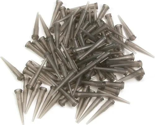 Miniatura 11 de Auniwaig 100 piezas de plástico cónico de cabeza de alfiler 25 calibre TT adhesivo punta 0.010 in punta ID Smoothflow Puntas cónicas Puntas de aguja