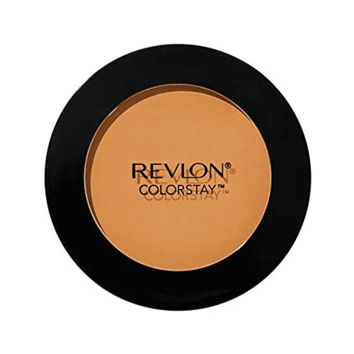 Revlon ColorStay - Maquillaje facial en polvo prensado, duradero, sin fragancia, no comedogénico, 375 caramelo, 0.3 onzas 375 Toffee