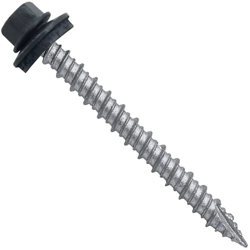 Miniatura 13 de Brite - Tornillos para techos de metal blanco (10 x 2 unidades), cabezal de arandela hexagonal, arranque automático/roscado, arandela EPDM, 3 x 250