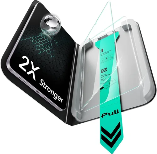 ESR Paquete de 2 protectores de pantalla para iPad mini 7ª generación (A17 Pro, 2024) y 6ª generación (2021), película de vidrio templado 9H con