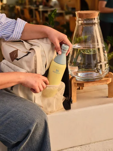 Miniatura 6 de Stanley All Day - Botella delgada de 20 onzas, tapa giratoria con sello a prueba de fugas, diseño delgado para viajes y gimnasio, acero inoxidable