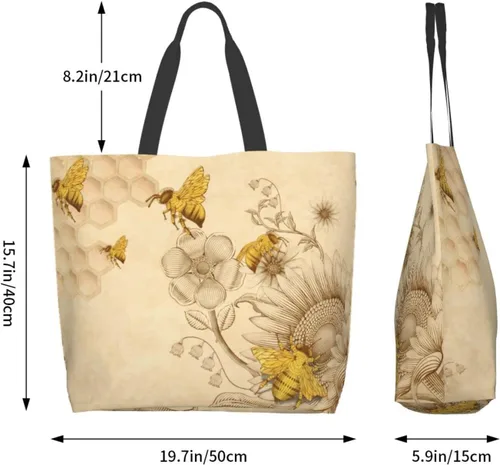 Miniatura 5 de Bolsa de compras grande reutilizable con mango fuerte respetuoso del medio ambiente