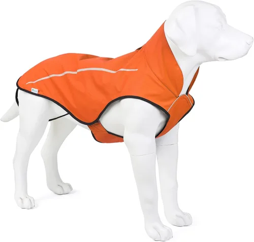 Miniatura 5 de Mile High Life Impermeable para perro, Chaqueta de lluvia reflectante impermeable ajustable para perros pequeños, medianos y grandes, abrigo