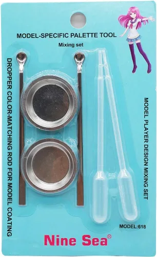Miniatura 5 de Bandeja de pintura agitador de pintura gotero traje Hobby Pintura Aerógrafo Pintura