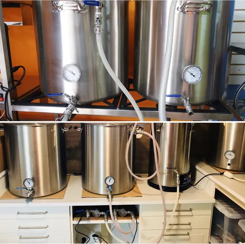 Miniatura 7 de Termómetro de acero inoxidable para elaboración de cerveza casera, 1/2 NPT con tuerca de bloqueo y junta tórica (cara de 3 pulgadas)