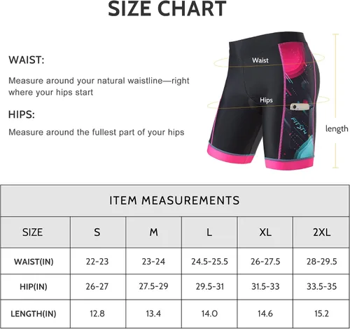 Miniatura 7 de FitsT4 - Pantalones cortos de ciclismo para niños y niñas, pantalones cortos de triatlón acolchados para jóvenes con bolsillos