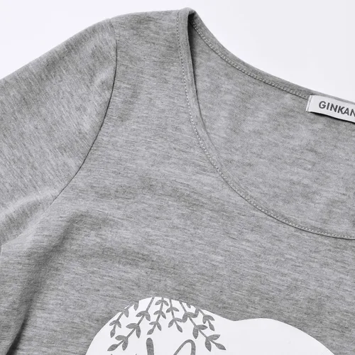 Miniatura 3 de GINKANA Blusas de maternidad de manga corta, diseño floral, fruncido, casual, para mamá, para embarazo