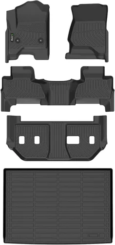 Alfombrillas y forro de carga personalizados para Chevy Suburban/GMC Yukon XL 2015-2020 (con asiento de banco de 2da fila), protección para todo