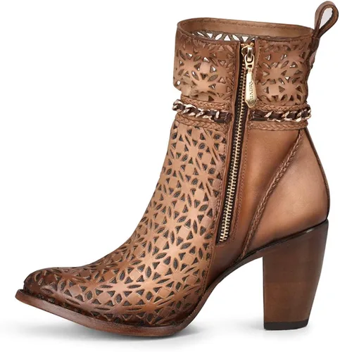 Miniatura 3 de CUADRA Women's Bootie in Genuine Leather Brown