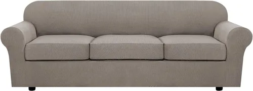 Miniatura 36 de H.VERSAILTEX - 3 fundas de sofá elásticas para 2 cojines de sofá. Fundas para muebles de sala de estar (funda base más 2 fundas de cojín de asiento)