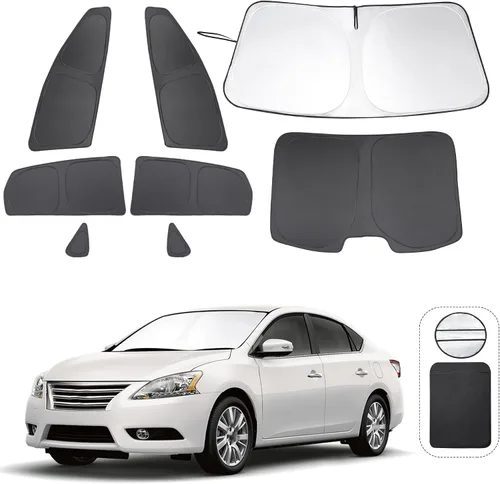 Miniatura 41 de TINGLU Parasoles para Ventanas para Mazda 3 2019-2026 Accesorios Coche Ventanas Laterales Completas Parabrisas Triangular Trasero Protector Solar