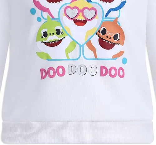 Miniatura 5 de Nickelodeon Baby Shark - Conjunto de sudadera con capucha y pantalones para niñas pequeñas