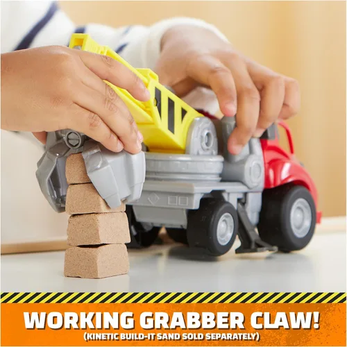 Miniatura 3 de Rubble & Crew, camión juguete Charger’s Crane Grabber con partes móviles y una figura de acción coleccionable, juguetes para niños mayores de 3 años