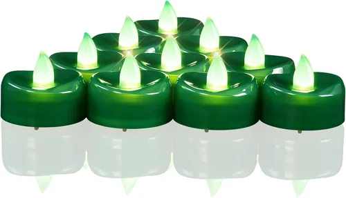 Miniatura 12 de BEICHI - Velas sin llama, paquete de 12/24/50/100/150 luces de té que funcionan con batería, velas votivas LED sin parpadeo para Halloween, Navidad