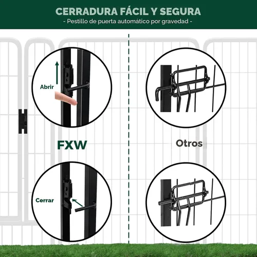 Miniatura 5 de FXW Rollick - Corralito para perros para patio, campamento con casa rodante, patentado, 24 pulgadas, 2 paneles