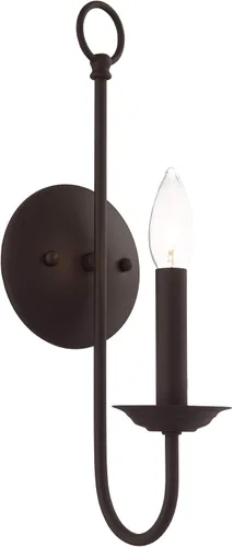 Miniatura 13 de Livex Lighting 42681-01 - Aplique de pared de latón antiguo (1 luz)