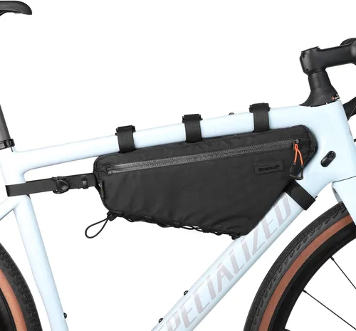 Miniatura 14 de Rhinowalk Bolsa de Marco Frontal de Bicicleta Bolsa Bajo Tubo Superior Triangular Accesorios de Ciclismo de 1.7L de Nylon Ligero para Bicicleta