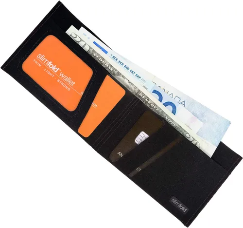 Miniatura 8 de SlimFold MICRO - Billeteras delgadas veganas con bolsillo frontal minimalista para hombre (bloqueo RFID)