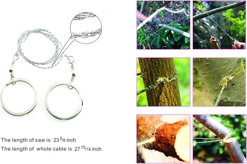 Miniatura 4 de Kit de inicio de fuego de magnesio – 6 bolsas de virutas de magnesio + varilla de ferro de 3.15 pulgadas, 20 cables de yesca encerados de 4