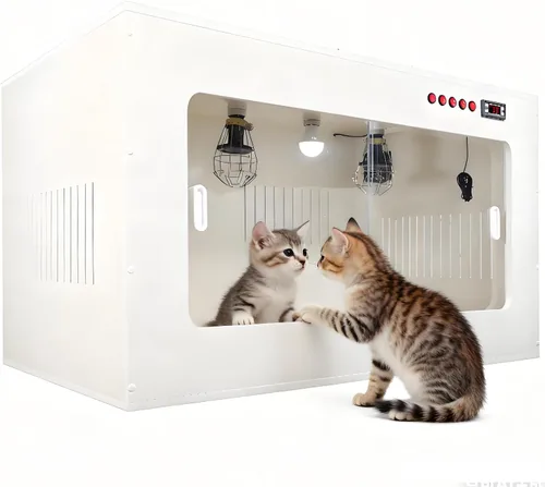 Miniatura 9 de Newborn Puppy Breeding Box,Cat Brooders Incubators,with Intelligent Heating,for Puppy Cat Care,Ensures Constant Temperature for Optimal Animal