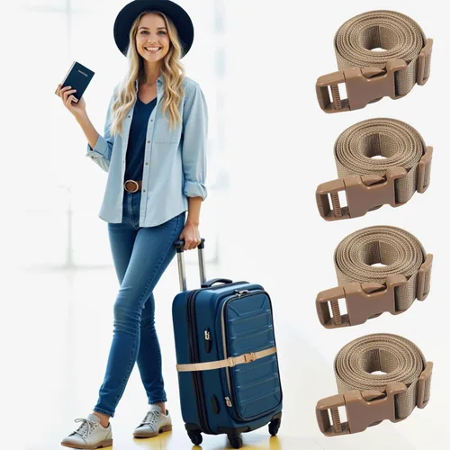 Miniatura 2 de XTACER Correa de accesorios para mochila, correas de equipaje, correa para saco de dormir con hebilla
