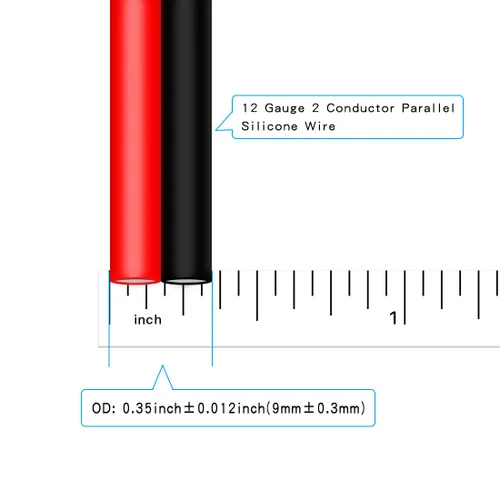 Miniatura 17 de BNTECHGO Cable de silicona calibre 12, 10 pies rojo y 10 pies negro, cable flexible de cobre estañado trenzado 12 AWG Alambre de silicona rojo