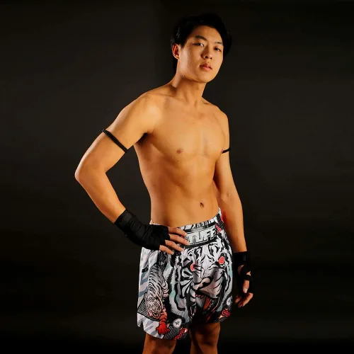 Miniatura 6 de Tuff Sport Muay Thai Shorts Boxing Tiger MMA Training Trunks