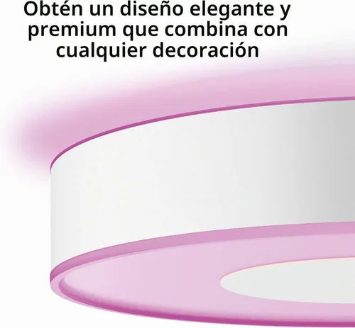 Miniatura 5 de Philips Hue Infuse - Lámpara de techo mediana, color blanco, luz LED inteligente que cambia de color, color blanco, 1 paquete, control