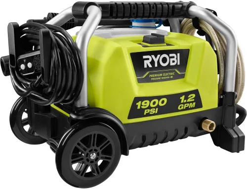 Miniatura 2 de RYOBI RY1419MTVNM 1900 PSI 1.2 GPM Lavadora a presión eléctrica con ruedas para agua fría