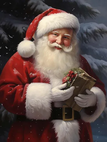 Miniatura 8 de Reofrey Kits de pintura de diamantes para adultos, Papá Noel, arte de diamantes de imitación redondos de Navidad, lienzo bordado de punto de cruz