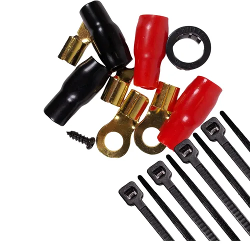 Miniatura 4 de Cable de calibre 4 de EE. UU., 2500 W, hasta 5000 W, instalación completa de amplificador de automóvil, kit de cableado de amplificador de potencia