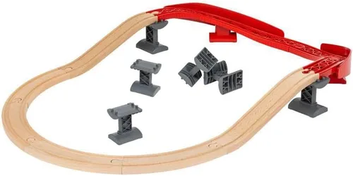 Miniatura 4 de BRIO Ascending Curves Track Pack - Expansión ferroviaria elaborada por expertos Madera de haya certificada FSC Mejora las habilidades motoras