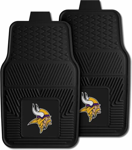 Miniatura 6 de FANMATS NFL Minnesota Vikings - Tapete de vinilo para autos, Alfombrilla reforzada de vinilo para cargo , Negro