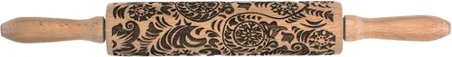 Miniatura 14 de Rodillo de estampado de Mrs. Anderson’s Baking, diseño de Paisley, madera de haya europea