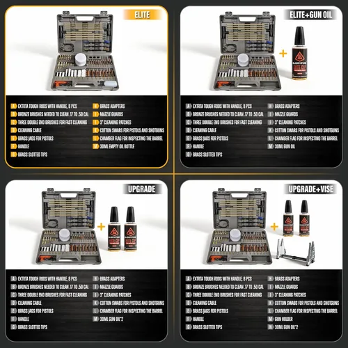 Miniatura 2 de GLORYFIRE Elite Kit de Limpieza de Armas, Kit de Limpieza Universal para Pistola, Escopeta y Pistola con Todos los Cepillos de Latón de Alta Gama