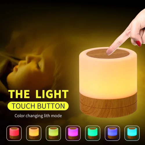 Miniatura 7 de Lámpara de Noche para Bebés y Guardería: Luz con Regulación de Intensidad Táctil para Lactancia y Niños - LED de Cuidado de Ojos, Luz Cálida Blanca