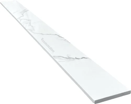 Miniatura 5 de Calacatta - Umbral de mármol diseñado para bordillo de ducha, protector contra salpicaduras de tocador de baño, alféizar de ventana, transición