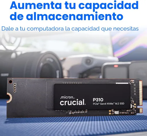 Miniatura 3 de Crucial P310 SSD de 1 TB, PCIe Gen4 NVMe M.2 2280, hasta 7,100 MB/s, para computadoras portátiles, de escritorio (PC) y consolas