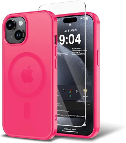 Miniatura 77 de Funda para iPhone 11 con protector de pantalla, compatible con MagSafe, ultra delgada, translúcida, mate, a prueba de golpes, color negro