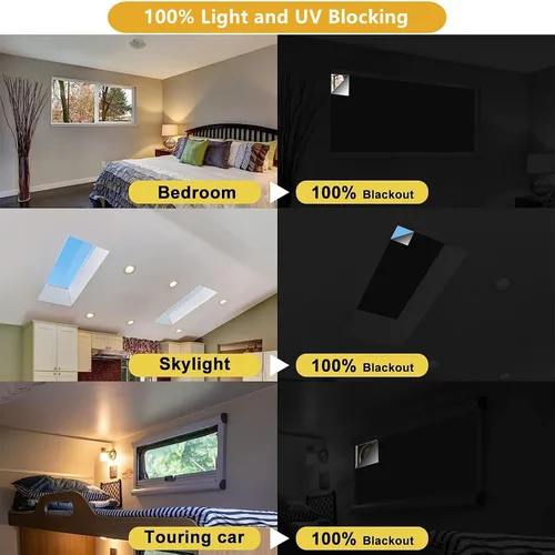 Miniatura 6 de Cortinas opacas portátiles de 57 x 79 pulgadas, persianas 100% opacas, sin taladrar a la medida, persianas opacas temporales para guardería, viajes