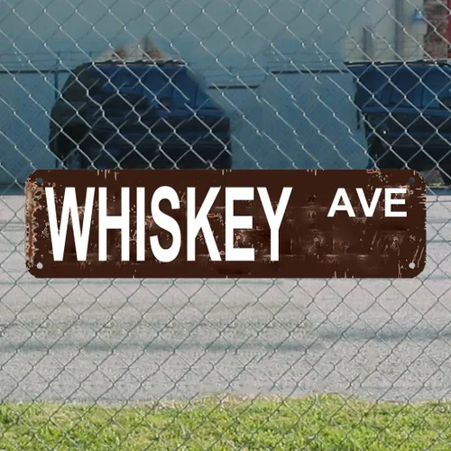 Miniatura 2 de Letrero de whisky de calle con texto en inglés «Man Cave Barrel», decoración de bar para el hogar, bar, bar, sótano, salón rústico, barril