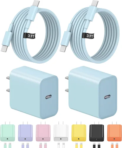 Miniatura 26 de Cargador de carga rápida USB C de 3 pies para iPhone 17, 16, 15, carga rápida, paquete de 2 unidades para iPhone 17/17 Plus/17 Pro/17 Pro Max/iPhone