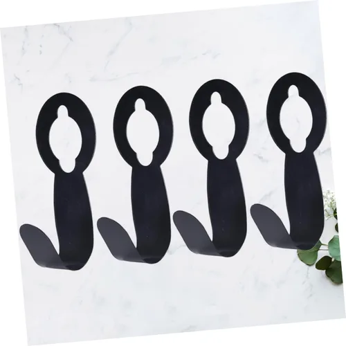 Miniatura 5 de ULTECHNOVO Abs Material Jardín Manguera Gancho Telescópico Almacenamiento Rack Ampliable Manguera Percha 4pcs Negro Soporte de Manguera Portador